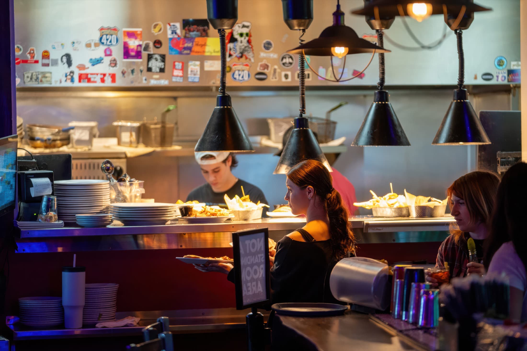 MadLife Grill kitchen and service pass